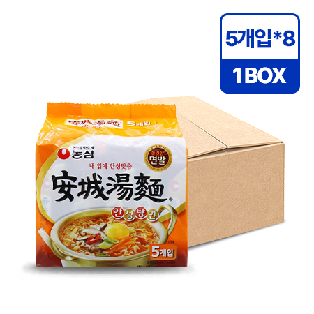 안성탕면 봉지라면(멀티팩_125g*5입 625g*8EA/BOX) 라면
