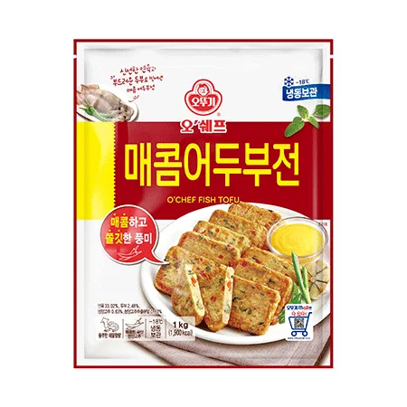 오쉐프 매콤어두부전(약30g*33±3개 1Kg/EA)