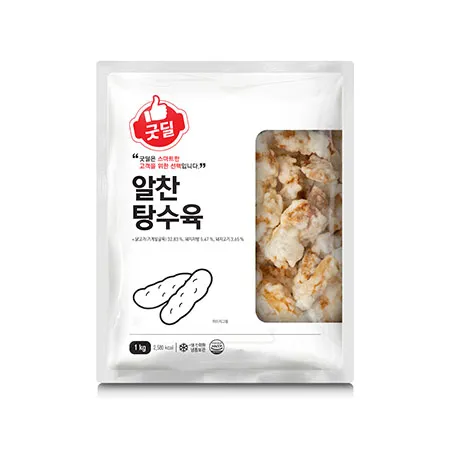 굿딜 알찬탕수육(12±2g*85±5개입 1Kg/EA)