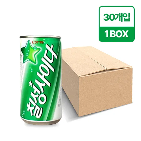 칠성 사이다(캔_190ml*30EA/BOX) 이미지