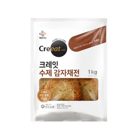 ★제당 초특가★ 크레잇 수제감자채전(40개±4개_new 1Kg/EA) 감자전 수제전