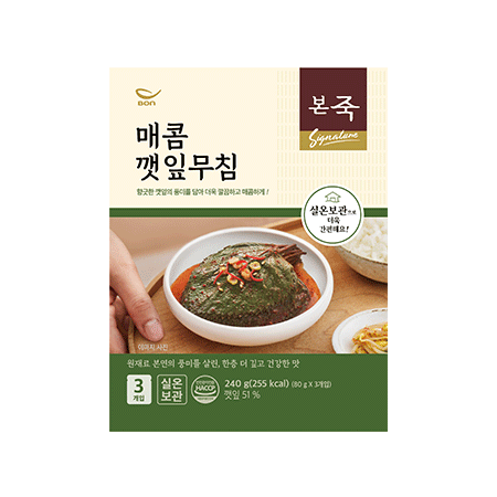 본죽 매콤깻잎무침(80g/EA)