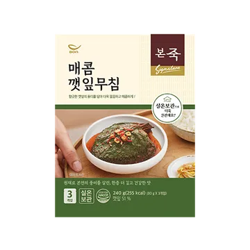 본죽 매콤깻잎무침(80g/EA)