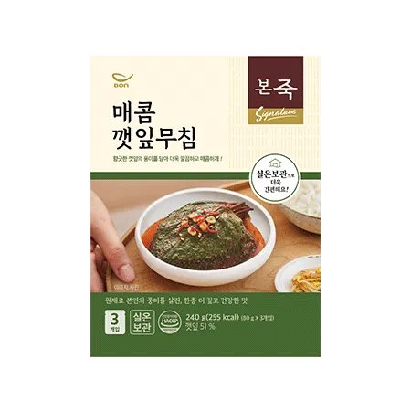 본죽 매콤깻잎무침(80g/EA)