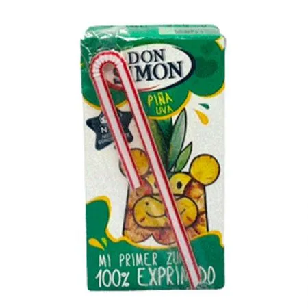 돈시몬 착즙파인애플포도주스(125ml_빨대포함 125g/EA)x40 이미지