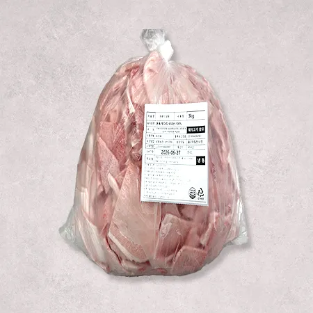 ♥kg당 6,700원♥ 국내산 돈뒷다리살(제육용 냉동 후지 3mm 6~9등분 3kg/EA) 제육 두루치기 이미지