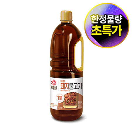 백설 돼지불고기양념(매콤 2.2Kg/EA) 앙념장 소스