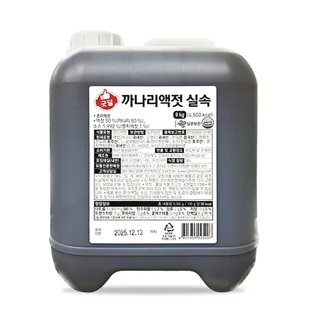 굿딜 까나리액젓(실속 9Kg/EA)