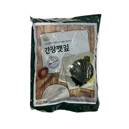 이음푸드 간장깻잎(중국완제 1Kg/EA) 업소용 반찬