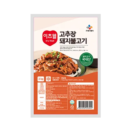 이츠웰 고추장돼지불고기(3Kg/EA)