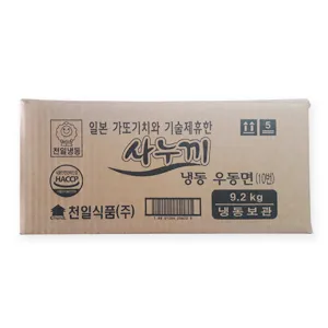 천일식품 사누끼우동면(1.15kg*8봉 9.2Kg/BOX)