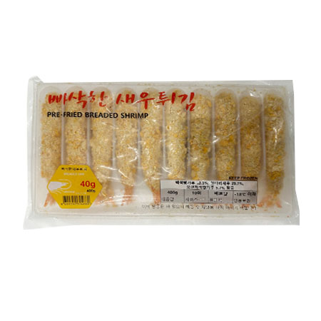 유탕처리새우튀김(반조리_40g*10입 400g/EA)