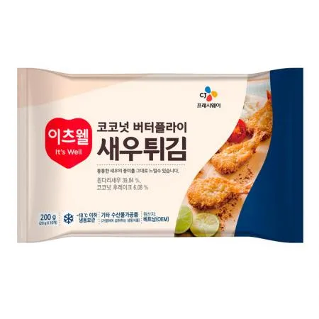 이츠웰 빵가루코코넛새우튀김(20g*10미 200g/EA)