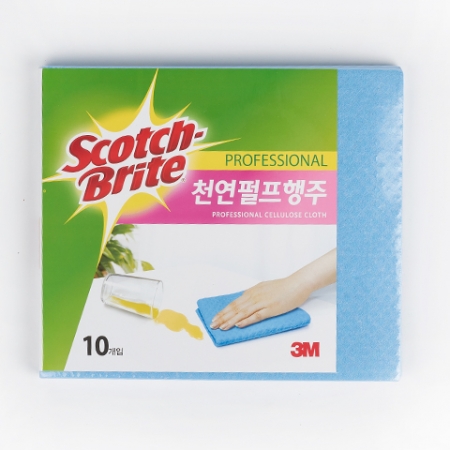 스카치브라이트 행주(천연펄프_파랑색_315*257mm_10입 EA)