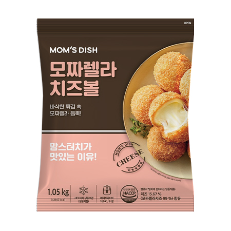 엄선_맘스터치 모짜렐라치즈볼(35g*30±1개입 1.05Kg/EA)