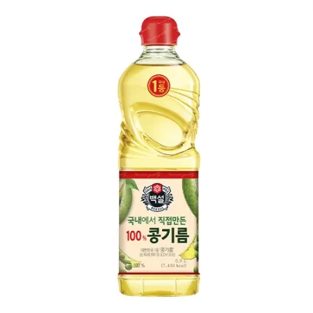 백설 대두유(900ml 825g/EA) 식용유 [원산지: 상세설명참조]