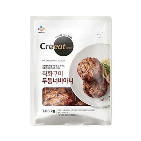 ★제당 초특가★크레잇 직화구이두툼너비아니(1.08Kg/EA) 산적 떡갈비
