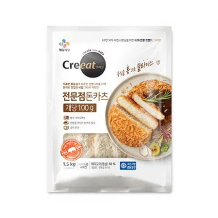 ★제당 초특가★크레잇 전문점돈카츠(100g*15입 1.5Kg/EA) 돈까스
