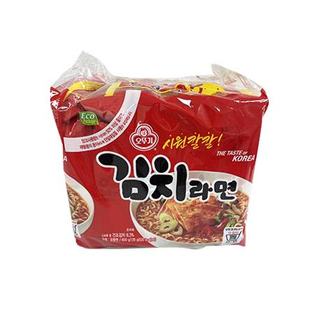 오뚜기 김치라면(봉지_멀티팩_120g*5입 600g/EA)