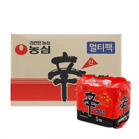 농심 신라면(멀티팩_5입 120g*40EA/BOX) 라면 [원산지: 상세설명참조]