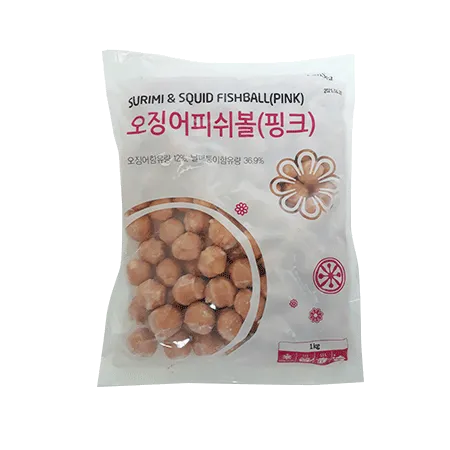 랜시푸드 오징어피쉬볼(핑크_10±1g*100±1입 1Kg/EA)