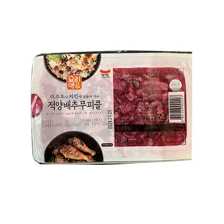 일미농수산 적양배추무피클(적양배추+무50% 1Kg/EA) 업소용 반찬