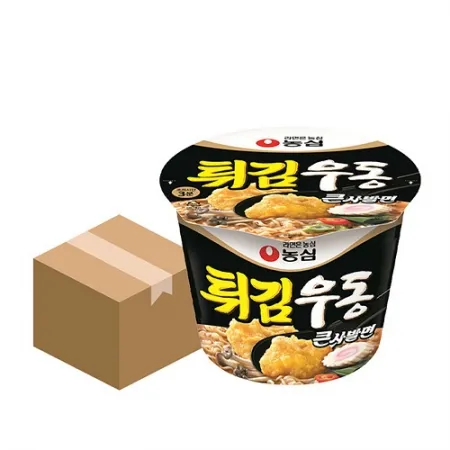 농심 튀김우동(큰사발면 111g*16EA/BOX) [원산지: 상세설명참조]