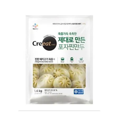 ★제당 초특가★크레잇 포자 찐만두(new 1.4Kg/EA) 만두 포자만두 이미지