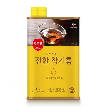 이츠웰 참기름(캔_1L/EA)