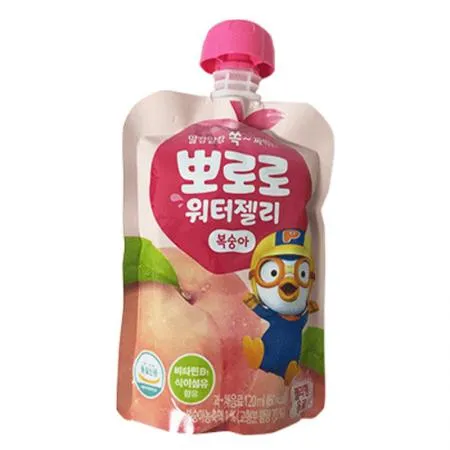 뽀로로 워터젤리(120ml_복숭아 120g/EA)x10 이미지