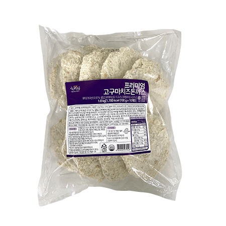 프리미엄 고구마 치즈 돈까스(100g*10입 1Kg/EA) 돈가스 이미지