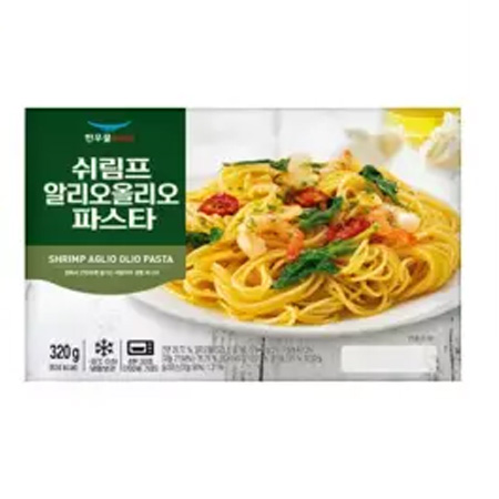 한우물 쉬림프알리오올리오파스타(320g/EA)