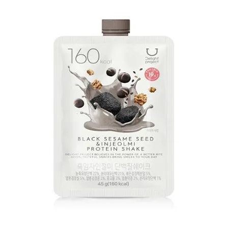 딜라이트프로젝트 단백질쉐이크(흑임자인절미 45g/EA)