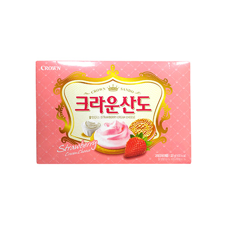 크라운제과 크라운산도(딸기 323g/EA)