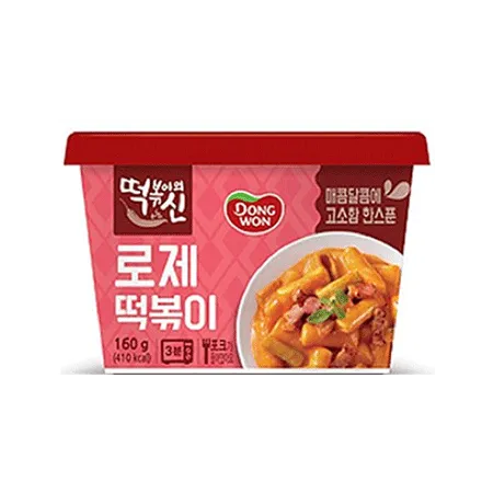 동원 떡볶이의신로제컵떡볶이(160g/EA)
