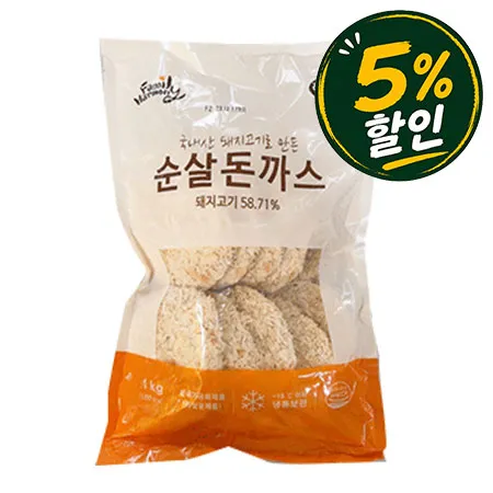 [5%쿠폰] 하늘푸드 순살돈까스 (100g*10개입 1Kg/EA)