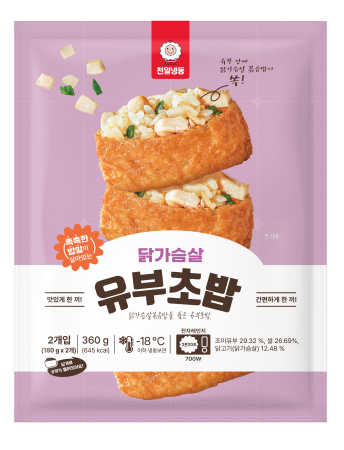 천일식품 닭가슴살유부초밥(45g*8개_4입씩소분포장 360g/EA)