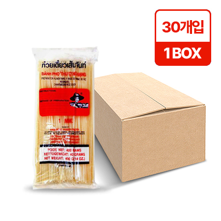 엠제이푸드 쌀국수(1mm_스틱_400g*30입 12Kg/BOX)
