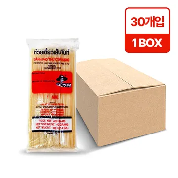 엠제이푸드 쌀국수(1mm_스틱_400g*30입 12Kg/BOX)