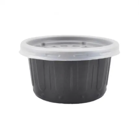 명신상사 다용도컵(95파이*55mm_소_검정_뚜껑+용기_100SET EA)