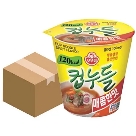 오뚜기 컵누들(소컵_매콤한맛 38g/EA)x6