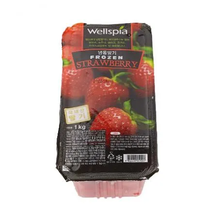 웰스피아 냉동 딸기(가당_슬라이스 1Kg/EA)/국내산