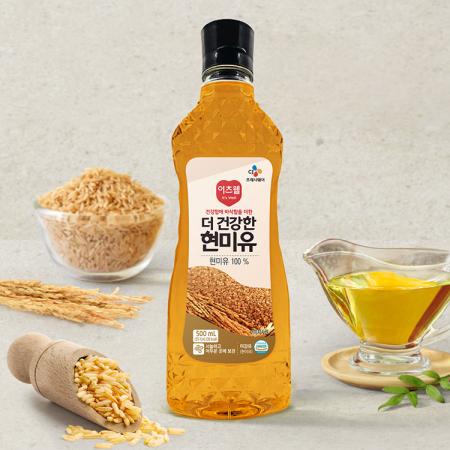 이츠웰 더건강한현미유(500ml 458g/EA) 현미유 식용유