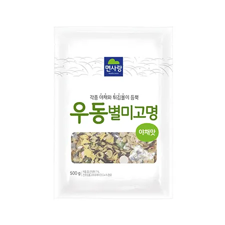 면사랑 우동별미고명(야채맛 500g/EA)