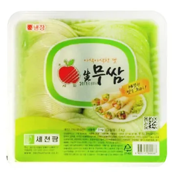 세천팜 쌈무(와사비 2.8Kg/EA) 업소용 반찬