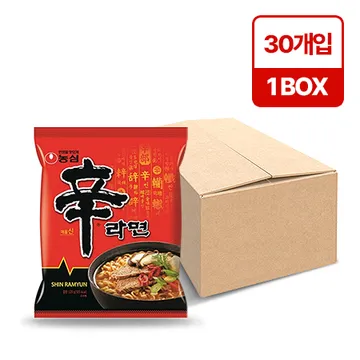 농심 신라면(봉지라면 120g*30EA/BOX) 라면