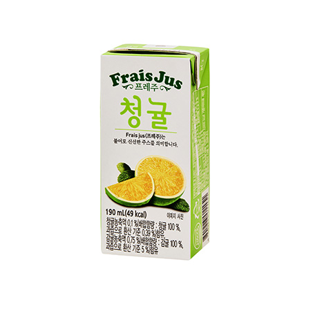 프레주 청귤주스(테트라_190ml 190g/EA) 이미지