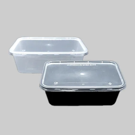 [HC] 블랙사각용기세트(뚜껑포함_172x120x55mm_750ml_100SET  EA)