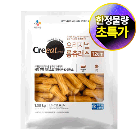 ★제당 초특가★크레잇 롱 오리지널 츄러스(1.05Kg/EA)