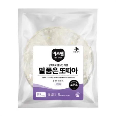 이츠웰 밀품은또띠아(6인치_12장 240g/EA) [원산지: 상세설명참조]